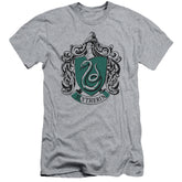 Harry Potter Slytherin Crest Men's Ultra-Soft 30/1 Cotton Slim Short-Sleeve T-Shirt